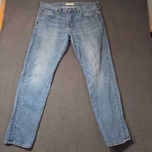 Gap 1969 Slim Jeans Mens 36x32 Blue Light Wash Denim Pants